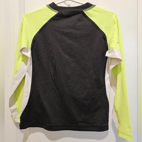 4/5 xs Wonder Nation black green and white rashguard swimshirt Vacation Summer - Picture 7 of 15